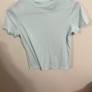 Light blue top